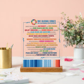 ゴールエグゼクティブ・デスク・サイン – ESG Office Motivator アクリルサイン (ウェディング)