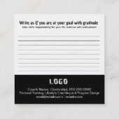 ゴールカード スクエア名刺 (裏面)