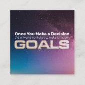 ゴールカード スクエア名刺 (正面)