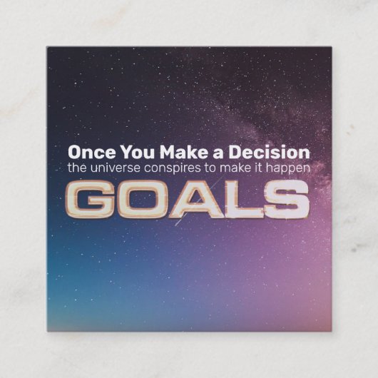 ゴールカード スクエア名刺 (正面)