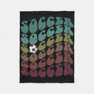 ゴールキックが好きな女の子 サッカー クラブ ママ フリースブランケット