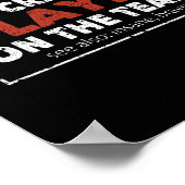 ゴールキーパーおもしろいサッカーホッケー選手ゴールキーパー ポスター (角)