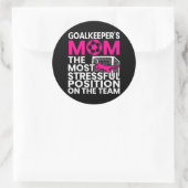 ゴールキーパーのお母さん母さん日スポーツ恋人サッカー ラウンドシール (バッグ)