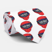 ゴールキーパーのマスクの赤および青 ネクタイ (ロール)