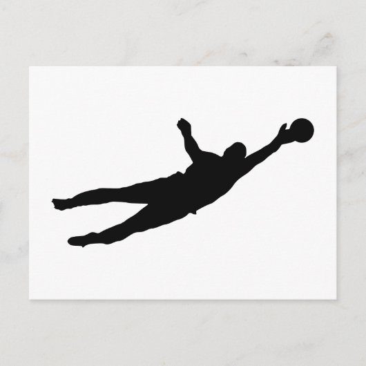 ゴールキーパーの保存 ポストカード (正面)