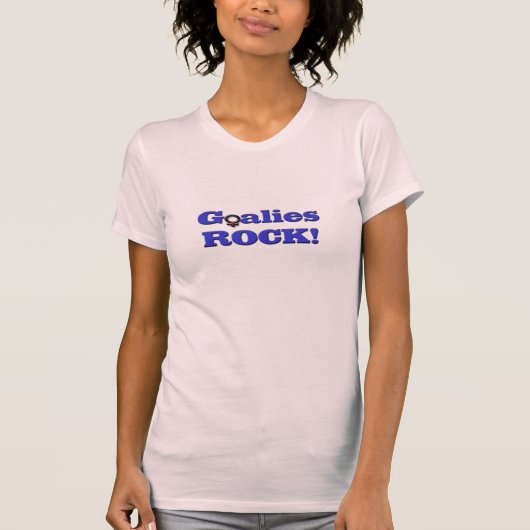 ゴールキーパーの石! -女性の記号 Tシャツ (正面)