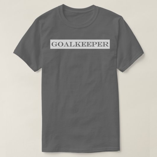 ゴールキーパーゴールキーパー Tシャツ (デザイン正面)