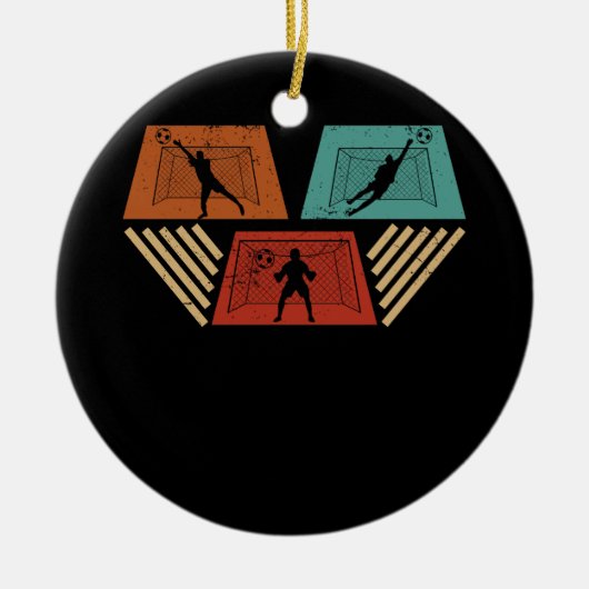 ゴールキーパーサッカーゴアリーアスリートゴールキーパーゴアーク セラミックオーナメント (正面)