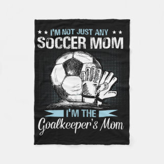 ゴールキーパー母の服 サッカー ゴールキーパー ママ 母の日 女性向け フリースブランケット