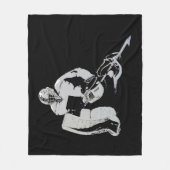 ゴールキーパー – アイスホッケーゴアリー フリースブランケット (正面)