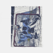 ゴールキーパー – アイスホッケーゴアリー フリースブランケット (正面)