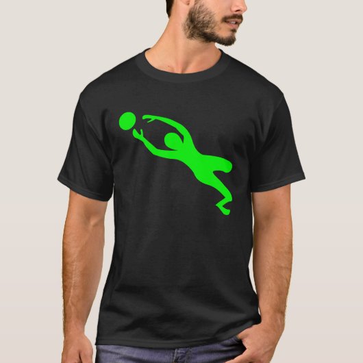 ゴールキーパー - グリーン Tシャツ (正面)