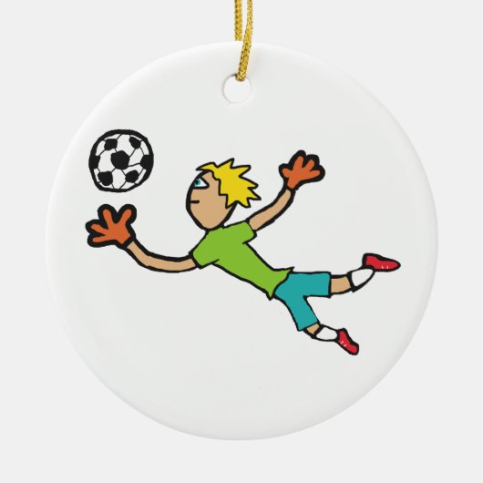 ゴールキーパー セラミックオーナメント (正面)