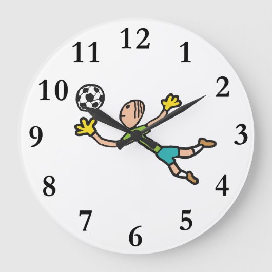ゴールキーパー ラージ壁時計 (正面)