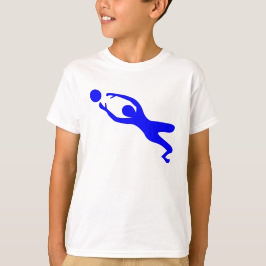 ゴールキーパー – 青 Tシャツ (正面)