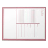 ゴールゲッターウィークリープランナー ノートパッド (正面)