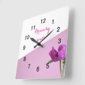 ゴールゲッター駆動ゴールウォールクロック スクエア壁時計 (傾斜)