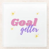 ゴールゲッター ガラスコースター (正面)