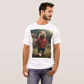 「ゴールゲッター:サッカーのスターキャピバラ」 Tシャツ (正面フル)