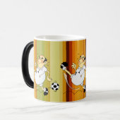 ゴールゲッター:サッカー選手スポーツ モーフィングマグカップ (正面左)