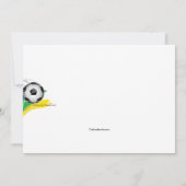 ゴールサッカーパーティの招待状 招待状 (裏面)