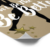 ゴールシューターやる気を起こさせるネットボール引用文 ポスター (角)