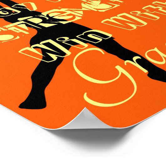 ゴールシューターやる気を起こさせるネットボール引用文 ポスター (角)