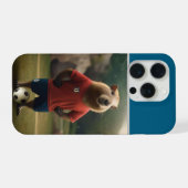 "ゴールスコアリング カピバラ: 究極のサッカー スター!" iPhoneケース (裏面横)