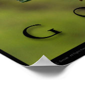 ゴールス感動的リスおもしろいのポスタープリント ポスター (角)