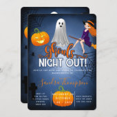 ゴールズナイトアウトハロウィーンバチェロレッテ 招待状 (正面/裏面)