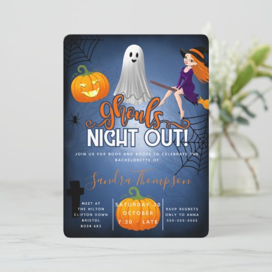 ゴールズナイトアウトハロウィーンバチェロレッテ 招待状 (スタンド正面)
