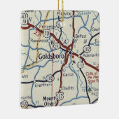 ゴールズボロNCヴィンテージマップ セラミックオーナメント (右)