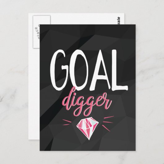 ゴールディガー意欲を起こガール ポストカード (正面/裏面)