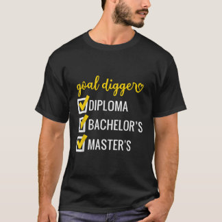 ゴールディガー感動的引用文マスターズDegree Gr Tシャツ