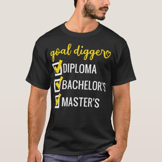 ゴールディガー感動的引用文マスターズDegree Gr Tシャツ (正面)