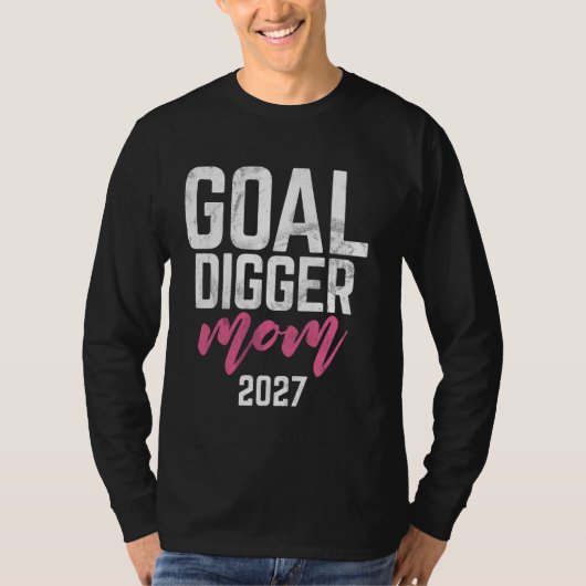 ゴールディガー27サッカーママ2027 Tシャツ (正面)