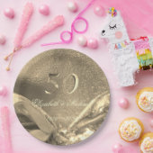 ゴールデエレガントンの50周年記念パーティー ペーパープレート (パーティー)