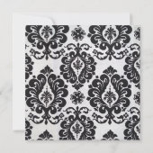 ゴールデエレガントンアクセント金ゴールド結婚式招待 招待状 (裏面)