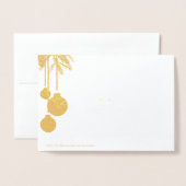 ゴールデエレガントンウェイナクテン金ゴールドフリーンカルテ 箔カード (裏面封筒付き)