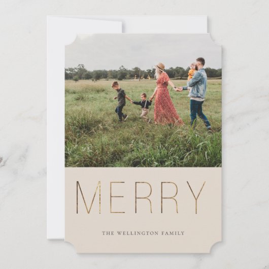 ゴールデメリーンフォモダントホリデーカード |砂 シーズンカード (正面)