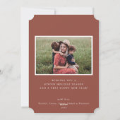 ゴールデメリーンフォモダントホリデーカード |赤 シーズンカード (裏面)