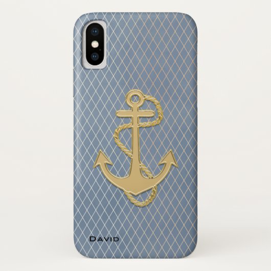 ゴールデンいかりオンブルーカスタム Case-Mate iPhoneケース (裏面)