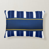 ゴールデンいかりオンブルーストライプ航海のズ アクセントクッション (裏面)