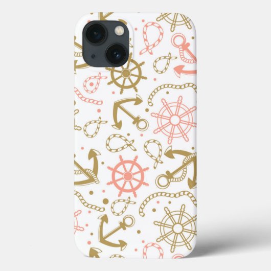 ゴールデンいかりパターン Case-Mate iPhoneケース (裏面)
