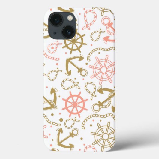 ゴールデンいかりパターン Case-Mate iPhoneケース (裏面)