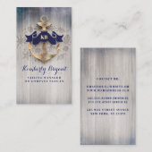 ゴールデンいかり航海のコースタルヨットクルーズ 名刺 (正面/裏面)