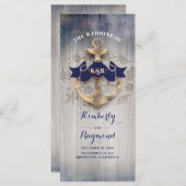 ゴールデンいかり航海の結婚式 プログラム (正面/裏面)