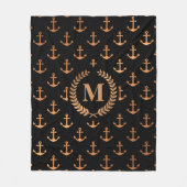 ゴールデンいかり フリースブランケット (正面)