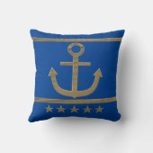 ゴールデンいかり、愛のシンボル。 クッション (裏面)