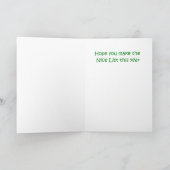 ゴールデンいけなレトリバーシュレッダー紙クリスマス カード (内部)